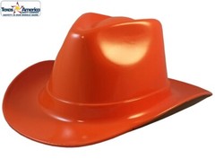 Occunomix Western Cowboy Hard Hat with Ratchet Suspension – Hi Viz Orange