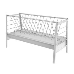 Pasture Hay Feeder 5-Feet Long 77 Gallon Livestock Feeder For Farms Sheep Sheds