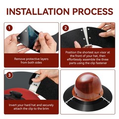 Hard Hat Sun Shade Compatible with AFP Full Brim Hard Hats, Hardhat Sun Shield