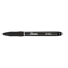 Sharpie S-Gel, Gel Pens, Fine Point (0.5mm), Black 1 Count (Pack of 4),