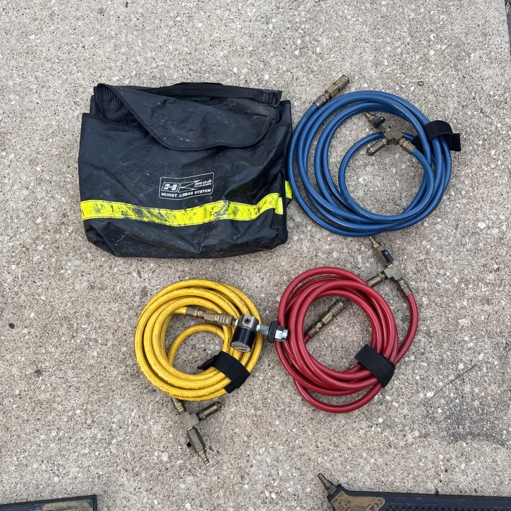 Hurst Firefighter Rescue Air Lifting Flat Bag Supply Hoses