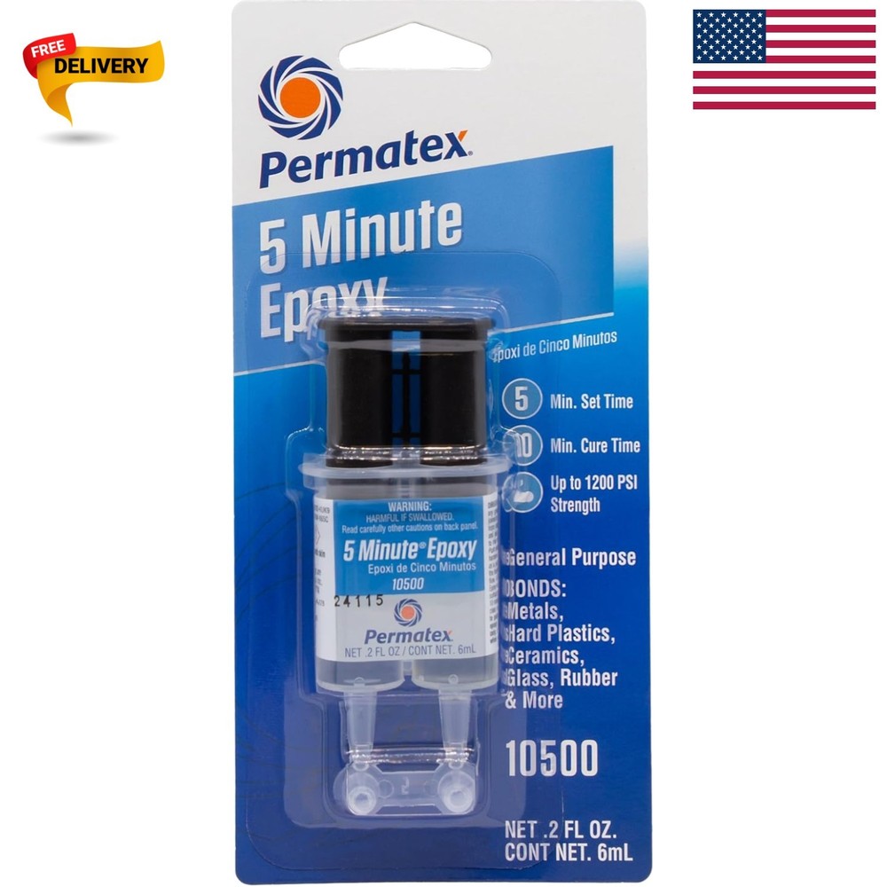 Single-Use 5-Minute Epoxy – Strong, Clear, and Water Resistant for Fast Repairs