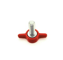 M5 Thumb Screw Bolts with Red Butterfly Tee Wing Finger Grip Knob 12mm – 30mm