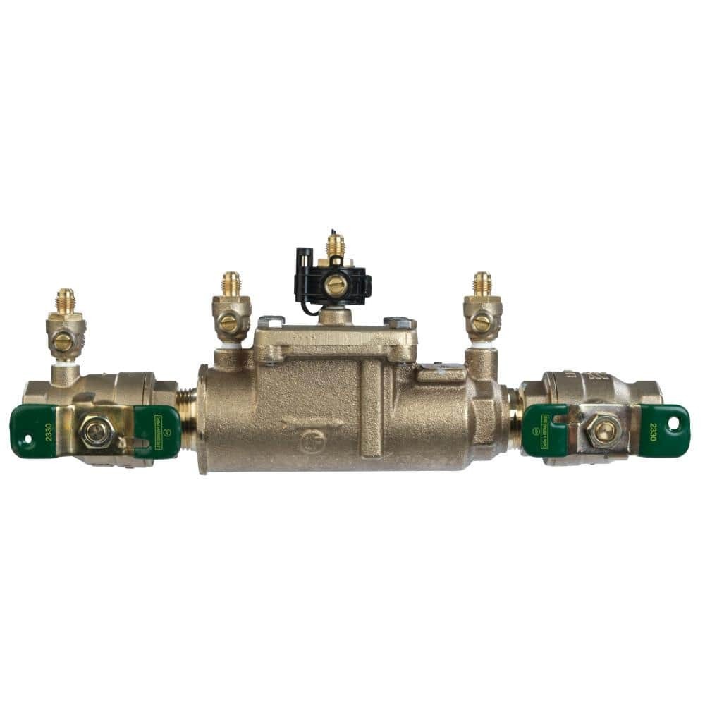 Watts 1 in. Bronze Double Check Valve Backflow Preventer Assembly w/ Sensor