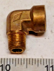 Brass 90° STREET ELBOW 1/8″ MNPT X 1/8″ FNPT