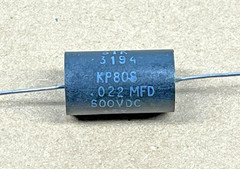 STK Axial Polypropylene Capacitor KP80S .022uF 600V 5% QTY 10 for Tube radio