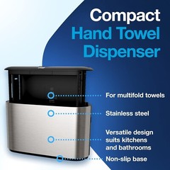 Sleek Compact Design Stainless Steel Towel Dispenser for Modern Washrooms