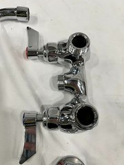 Waterloo Wall-Mounted Faucet with 4″ Centers and 8″ Swing Spout