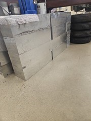 35 LBS EACH , 100% 6061 ALUMINUM SQUARE/ BLOCK / BAR