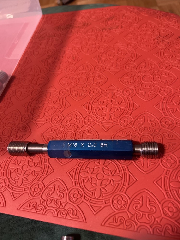 Balax M16 X 2.0 6H THREAD PLUG GAGE GO = 14.701 mm, No Go = 14.913 mm (Q36)