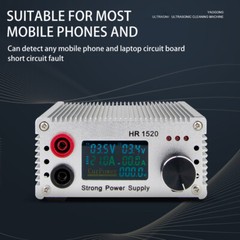 HR1520 Adjustable Power Supply DC Regulated for Short Circuit Detection