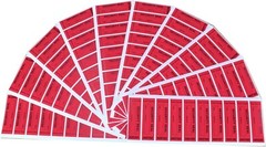 100pcs 1″x3.35″ Red 100% Total Transfer Tamper Evident Security Void Stickers