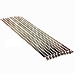 10 pack Secure 14″ long Stainless Steel Positive Locking Zip Ties Heat Resist…