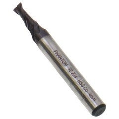 HSS-E End Mill 2-Cutter Din 327-B TIALN Type N 4X7mm, I.T. 32.224.0400 (32.224)