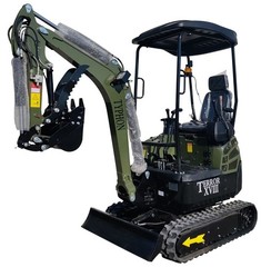 Free Ship TYPHON TERROR XVIII 4000lb Mini Excavator Kubota D902 w 13 Attachment