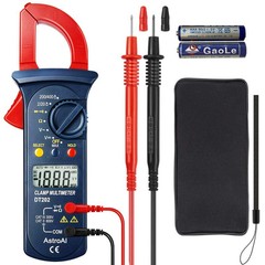 AstroAI 2000 Counts Electric Circuit Testing Clamp Meter Digital Multimeter