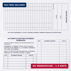 Larger Lines 20 Pack Checkbook Register, Check Registers for Personal Use, Blank