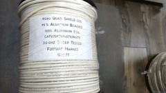RG6U Quad Shield CCS 1000ft 95% Aluminum Braided 100% Aluminum Foil Cable CMR