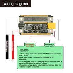 1Set Mini Spot Welder Machine 8-24V Voltmeter Kits For 18650 Lithium Battery
