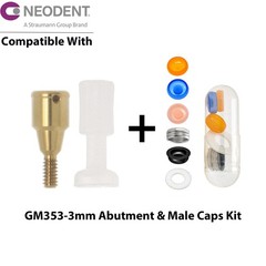 Dental Locator Abutment Overdenture Male Caps Fits NEODENT GRAND MORSE GM 1-6mm