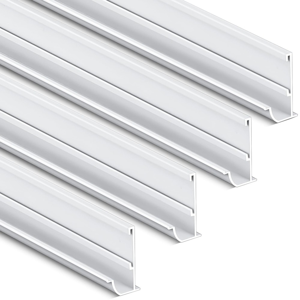 Blulu 4 Pcs 164″ L Aluminum RV Rain Awning Gutter Trim with Screws Roof Rain …