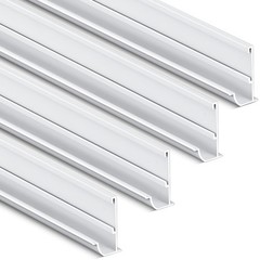 Blulu 4 Pcs 164″ L Aluminum RV Rain Awning Gutter Trim with Screws Roof Rain …