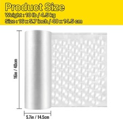Bubble Protector Wrap 16 x 13 inch, 985 ft Air Cushion Roll Pillow Bags Film