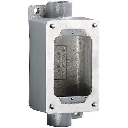 Killark Swb-5 Electrical Box, 22 Cu In, Device Box Type, 1 Gang, Aluminum,