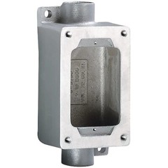 Killark Swb-5 Electrical Box, 22 Cu In, Device Box Type, 1 Gang, Aluminum,
