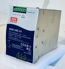 MEAN WELL WDR-480-24 vdc DIN Rail Switching Power Supply Single Output 480 Watt