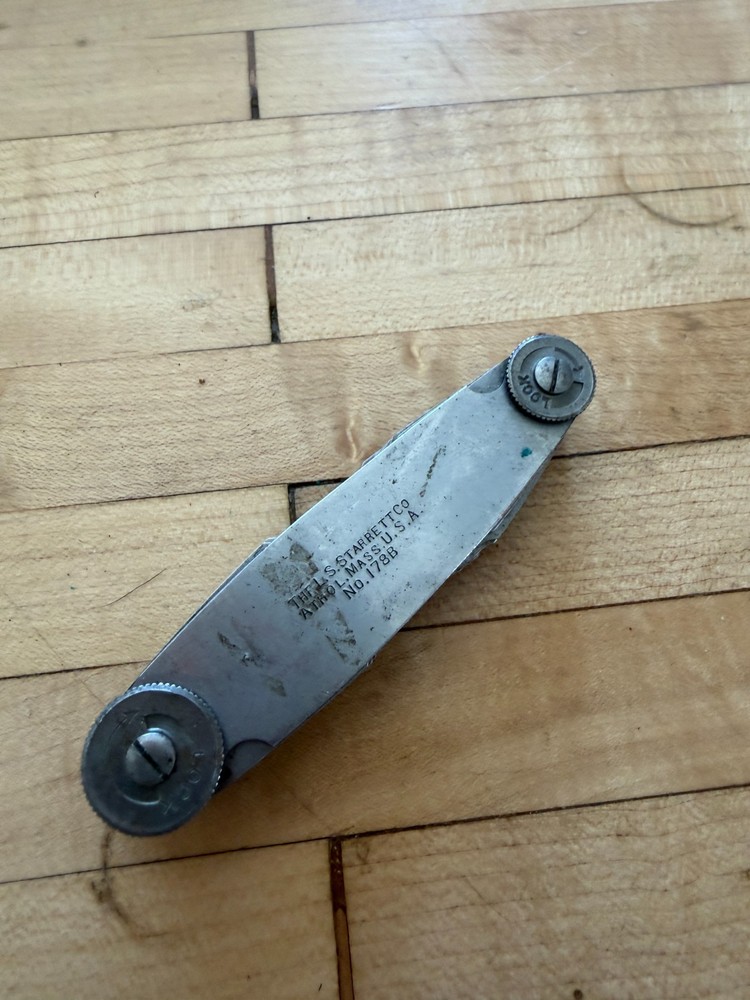 THE L.S. STARRETT CO. NO.178-B RADIUS GAGES 17/64-1/2 RANGE LOC6252