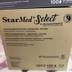 StarMed Select Nitrile Exam Gloves X-Large SMNS105, 1000/Case