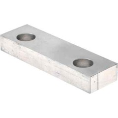 1 Pair Gibraltar Soft Aluminum Vise Jaws, Flat/No Step, for 4″ Vises