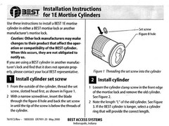 BEST 30H-40H? Commercial Door Lock Cylinder 3-Bezel Trim Kits brushed Red Brass