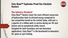 Cata‑Dyne™ BX Series Infrared Gas Catalytic Heater, 12″ x 24″, 12,000 Btu/hr