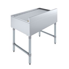 AmGood 36 in. x 22 in. Stainless Steel Underbar Drainboard