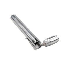 3Pocket Pink Purple Silver Aluminum LED Diagnostic Penlight Medical Pupil Gauge