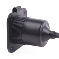 15 Amp 125V AC Power Inlet Port Plug with Integrated 18″ Extension Cord for Boat