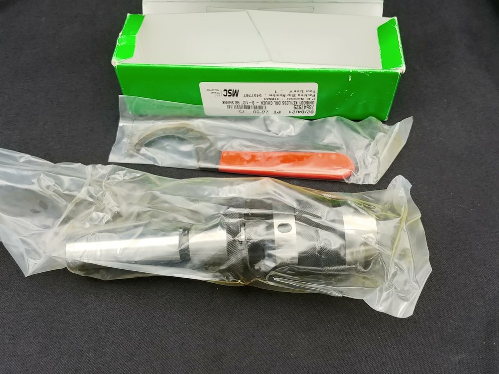 Interstate 1/64″ to 1/2″ Unibody Keyless Drill Chuck Integral R8 Shank