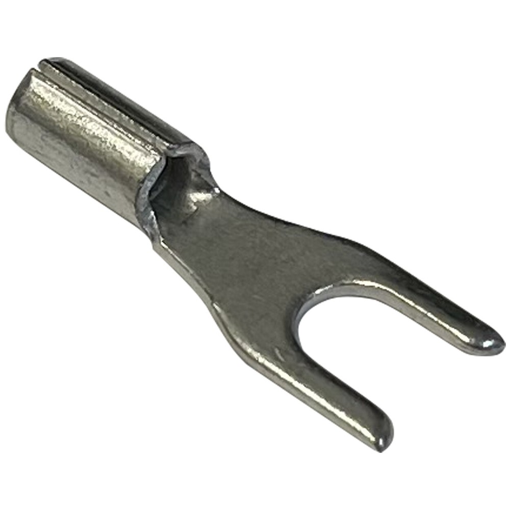 (200) Non-Insulated 22-18 AWG Spade Terminal #6 Fork Uninsulated Wire Connector