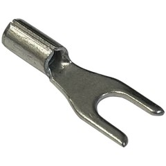(200) Non-Insulated 22-18 AWG Spade Terminal #6 Fork Uninsulated Wire Connector