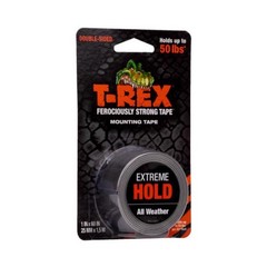T-Rex 285337 Clear Moisture Resistant Double Sided Mounting Tape 60 L x 1 W in.