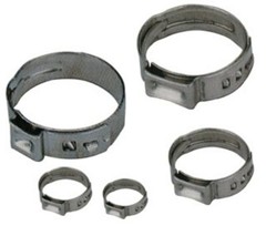 Stainless Steel Single Ear Hose Clamps size 9/16″ or 14.5 mm 25 or 50 Pieces
