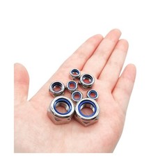 Quacc 20pcs M6 Nyloc Steel Nuts, Nylon Locknuts for Fastener, Nylon Inserted …