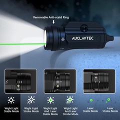 1200 Lumen Pistol Light Laser Combo Green Beam 1200