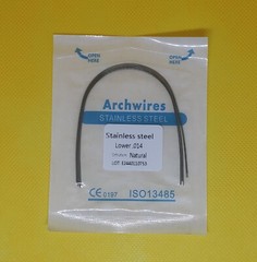 100Pcs Dental Orthodontic Stainless Steel Arch Wires Round Natural Form 10Packs