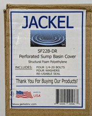 Jackel SF22B-DR Perforated Sump Basin Cover Structural Foam Polyethylene