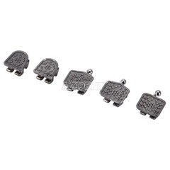 Dental 24K Gold Coated Orthodontic Brackets Braces Mini Roth 022 Hooks 3-4-5