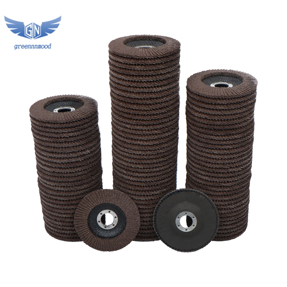 100PCS Premium Zirconia Flap Disc Sanding Grinding 4-1/2″ × 7/8″ 40 Grit