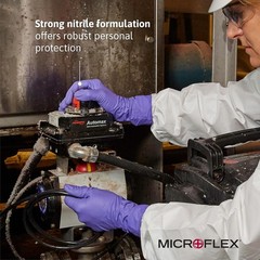 Microflex SU-690 Disposable Nitrile Gloves, Latex-Free, Powder-Free Glove for…